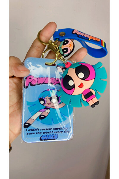 synshop Powerpuff Girls Blisstina Silicone Keychain Card Holder Bag Charm Ornament Workplace Hospital School Gift