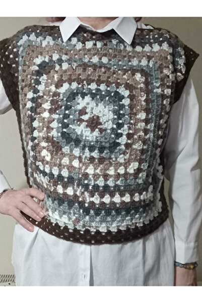 golden takış EL ÖRGÜSÜ MODERN KADIN SÜVETER