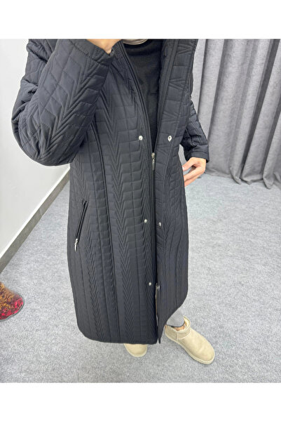 TUTveAL Collection Γυναικείο παλτό με επένδυση από γούνα Μακρύ καπιτονέ παλτό με κουκούλα Παλτό μεγάλου μεγέθους