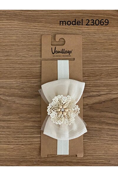 vanillays Cream Bow Baby Bandana Hair Accessory 23069