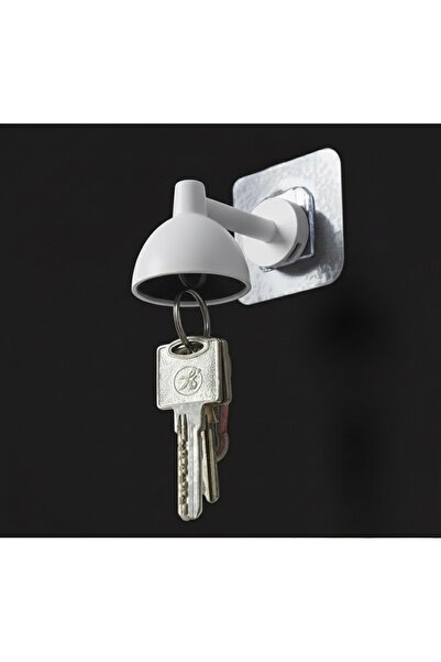 DeNors حامل مفاتيح مغناطيسي على شكل مصباح يثبت على الحائط مع خطاف لاصق للزينة...