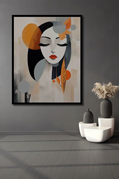 Caddemia Tablou decorativ din lemn, pătrat, cu aspect de cadru, cu tematică d...