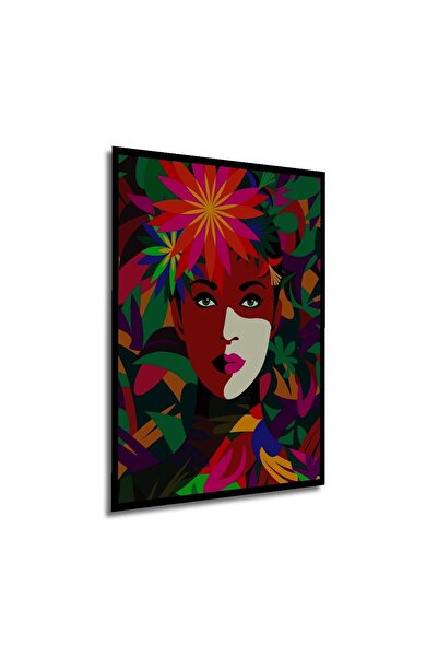 Caddemia Tablou decorativ din lemn cu aspect de ramă, cu fețe colorate, pentr...