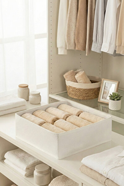 REKHOME White Drawer Cabinet Organizer Storage Box Children's and Baby's Room Organizer Set