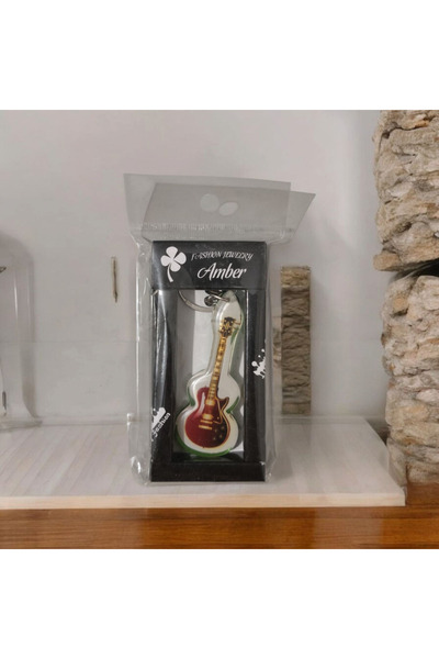 shop سلسلة مفاتيح على شكل جيتار باللون الأخضر