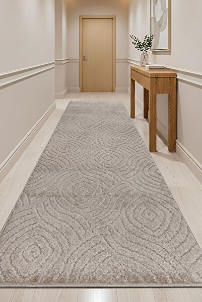 MELARİS HALI Wellen Yıkanabilir Kalın Yumuşak Dokuma Halı Kaymaz Taban Yolluk...