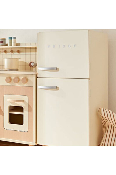 bebeLOGIC Wooden Refrigerator for Kids, bebeLOGIC™, Realistic Experience