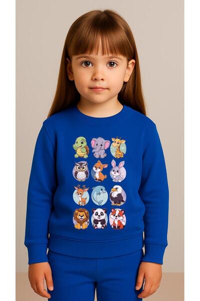 playwear Set pentru copii Hanorac cu imprimeu DEER FOX pentru fete și băieți,...