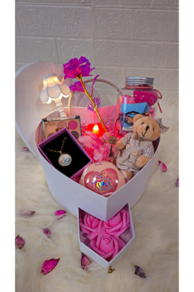 Laydy Collection EKONOMİK IŞIKLI HEDİYE SETİ /YILBAŞI /SEVGİLİLER GÜNÜ HEDİYESİ