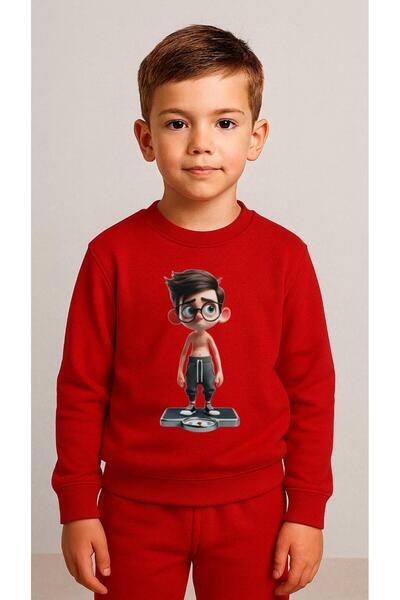 playwear Παιδικό Φούτερ TARTI με στάμπα για κορίτσια και αγόρια, με λαιμόκοψη...