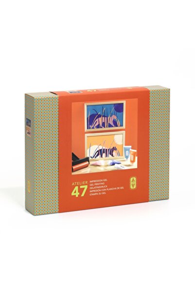 djeco Atelier creativ 47 pentru adulti Imprimare pe gel, Djeco, super rezistent
