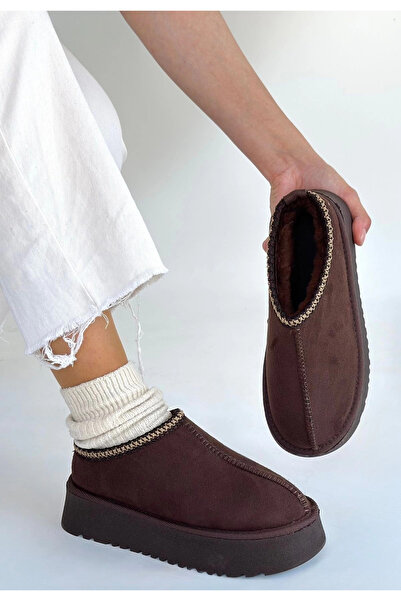 ZENGEZUR MALL Mtxdpn Foyk Brown Suede Boots (235942) (Size: 37)