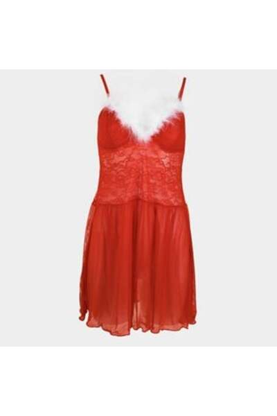 OEM Christmas Baby Doll Underwear Red Lace White Puff Women Size [Specify Size] Sexy