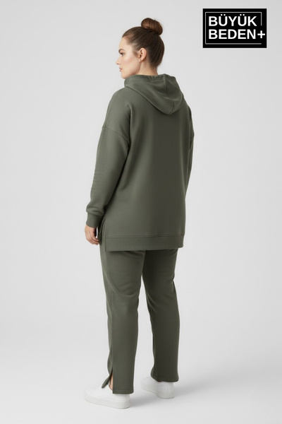 Superlife Φούτερ με κουκούλα μεγάλου μεγέθους SPR26BTK991