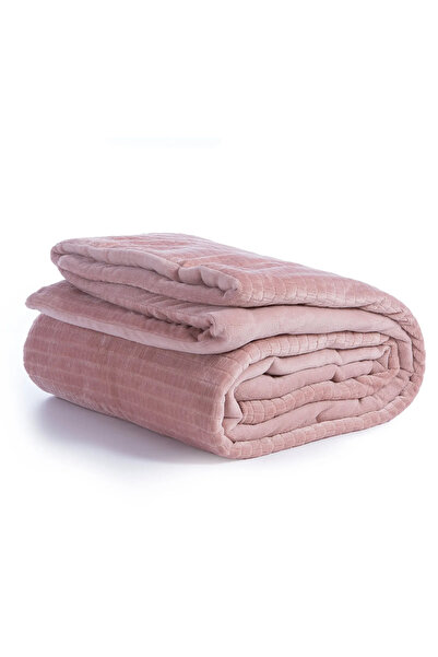 Nef Nef Homeware Polyester Blanket Ezra 220x240 Rose