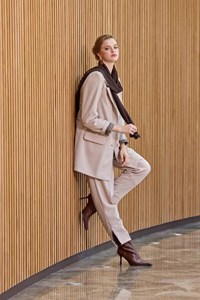 MissWhence 38204 Jacket Suit Stone