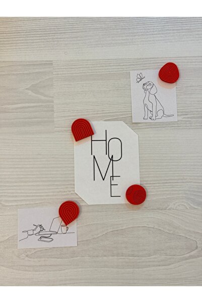 Gamy Crafts Dekoratif Magnet-4lü Buzdolabı Magneti-Magnet-İskandinav Magnet