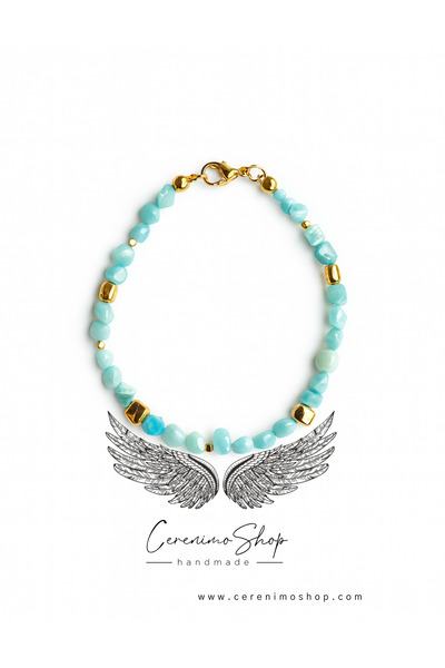 Cerenimo Shop Beaded Handmade Anklet(23cm)