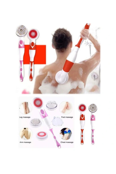 Epilons Pratik Bath Vücut Masaj Ve Temizleme Duş Fırçası Seti