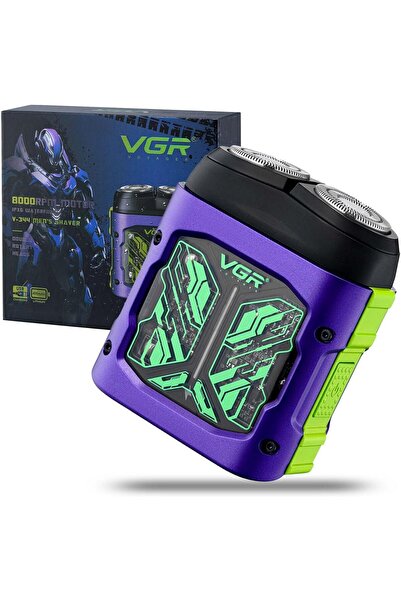 VGR في جي ار ماكينة حلاقة كهربائية صغيرة 344 - ماكينة حلاقة دوارة مزدوجة الحل...