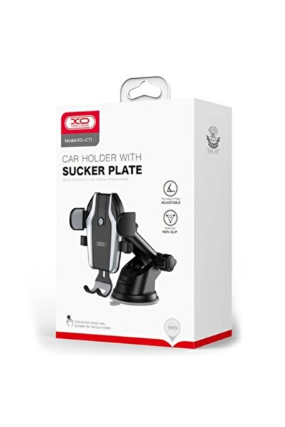 Xo Suport auto C 77 – Cleme laterale pentru bord/parbriz, AutoGravity MultiAngle, braț telescopic