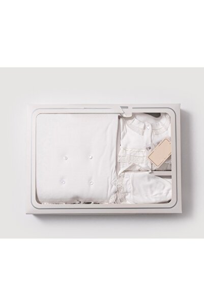 Cherub Baby Buttoned Baby Girl 7-Piece Romper Hospital Discharge Bodysuit Set Baby Outfit