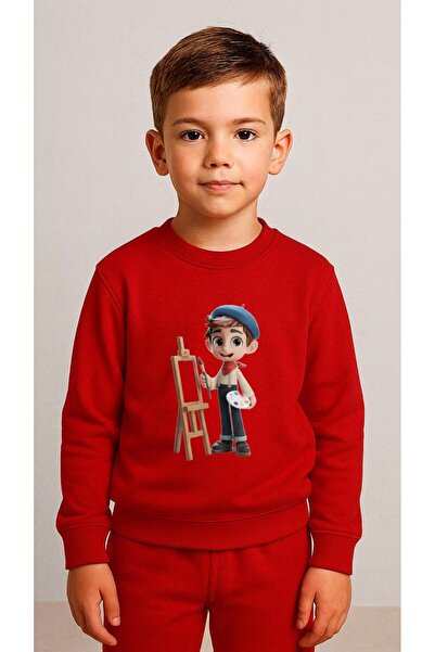 playwear Παιδικό Φούτερ Σετ ΡΕΣΣΑΜΕΝ Με Στάμπα για Κορίτσια και Αγόρια, Λαιμό...