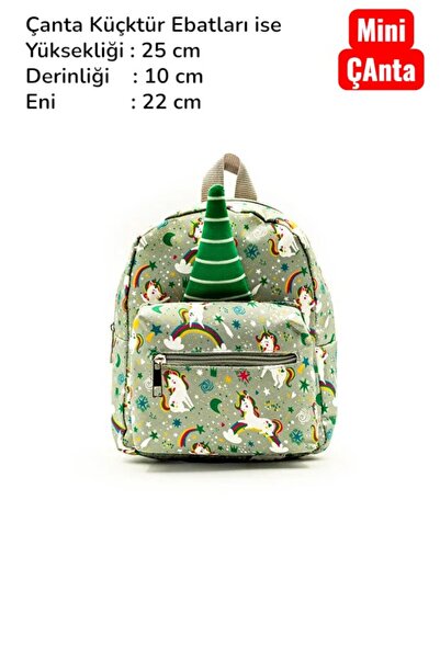 nuvora Rucsac mini pentru școală, ușor și confortabil, cu figurină de unicorn...