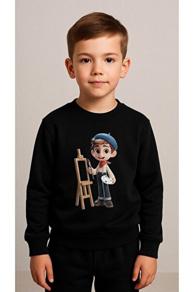 playwear Παιδικό Φούτερ Σετ ΡΕΣΣΑΜΕΝ Με Στάμπα για Κορίτσια και Αγόρια, Λαιμό...