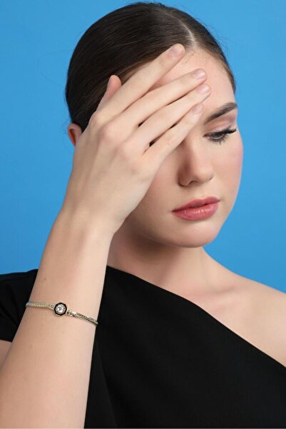 Sembol Gold Çağla Gurmet Bileklik En 4 mm 17+3 cm