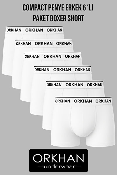ORKHAN Men's Boxers, Cotton Elastane, Stretch Fabric , Casual, Soft Fabric, Flexible 6-Pack