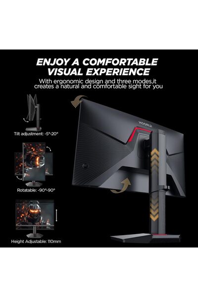 Koorui G2511E 24.5 İnç Monitör, 320Hz E-Spor Monitörü, IPS FHD 1080p