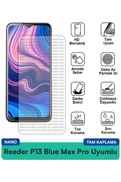 Milat Tech فيلم حماية الشاشة Reeder P13 Blue Max Pro Nano مقاوم للخدوش والصدمات