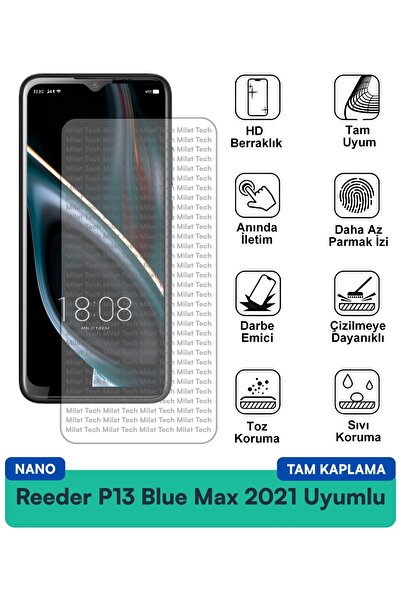 Milat Tech فيلم حماية الشاشة Reeder P13 Blue Max 2021 Nano مقاوم للخدوش والصدمات