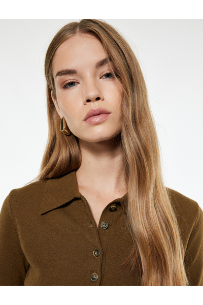 Koton Regular Fit Polo Neck Knitwear Sweater