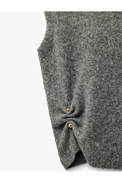 Koton Pulover cu gât roșu supradimensionat cu detalii accesorii