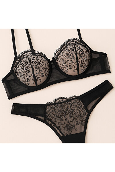 Maygiy Women's Lace Bra Set