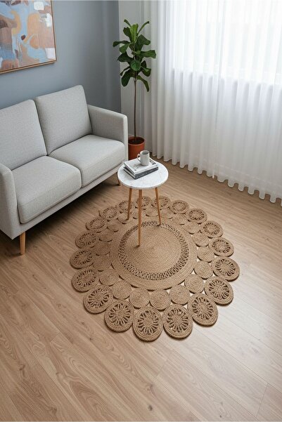 Genel Markalar Doğal Hasır Jüt Polip Halı Kilim Paspas Comfort