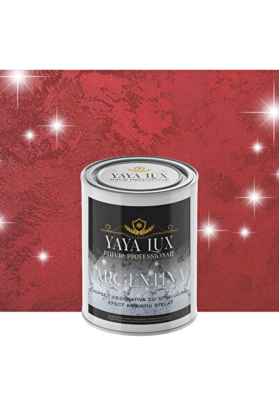 YaYa Color Argentina Luxury Decorative Paint, Cherry Red, with 3D Starry Effe...