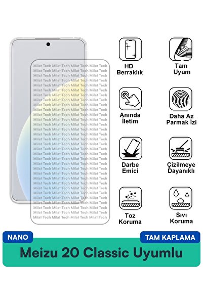 Milat Tech Meizu 20 Classic Nano طبقة حماية للشاشة مرنة ورقيقة ومضادة للخدش و...
