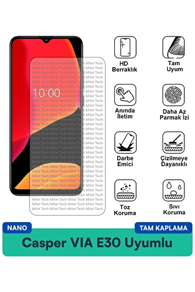 Milat Tech طبقة حماية للشاشة من كاسبر VIA E30 نانو، شفافة بالكامل وحساسة للمس