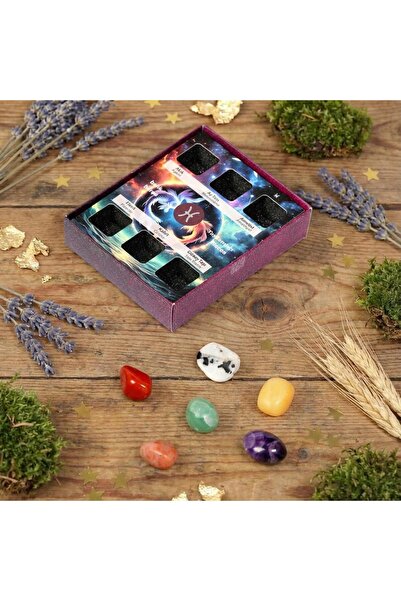 Taş Sandığı Balık Burcu Doğal Taş Seti – Karton Kutulu