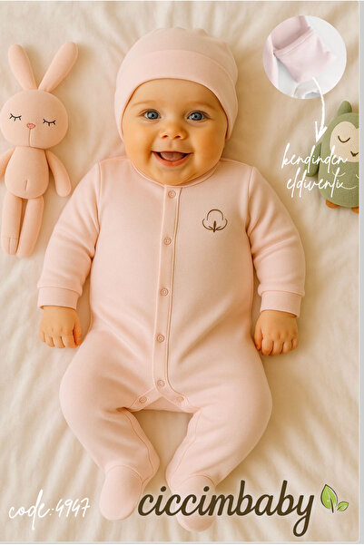 ciccimbaby Unisex Premature Baby Set Hat and Romper 100% Cotton