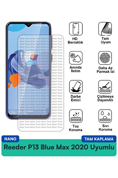 Milat Tech فيلم حماية الشاشة Reeder P13 Blue Max 2020 Nano مقاوم للخدوش والصدمات