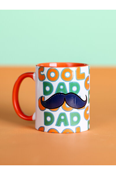 “Cool Dad” Kupa - Tasarım Dijital Baskı Kupa 9.5x8 cm
