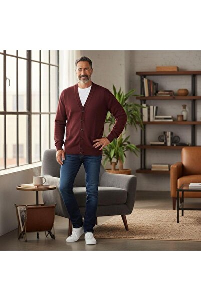 EREN STYLE V-Neck Cardigan with Pocket