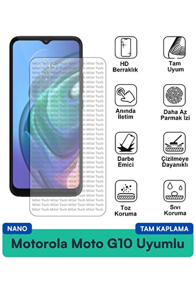 Milat Tech طبقة حماية للشاشة لهاتف Motorola Moto G10 Nano، طبقة مرنة رقيقة وم...