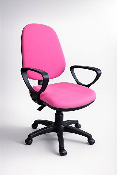 ChairLife DOLE Siyah Gövde/Pembe Döşemeli Ofis Büro Sekreter Bilgisayar Çalış...