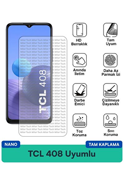 Milat Tech طبقة حماية للشاشة من TCL 408 نانو مقاومة للخدوش والصدمات