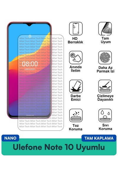 Milat Tech Ulefone Note 10 Nano Screen Protection Film Resistant to Scratches...